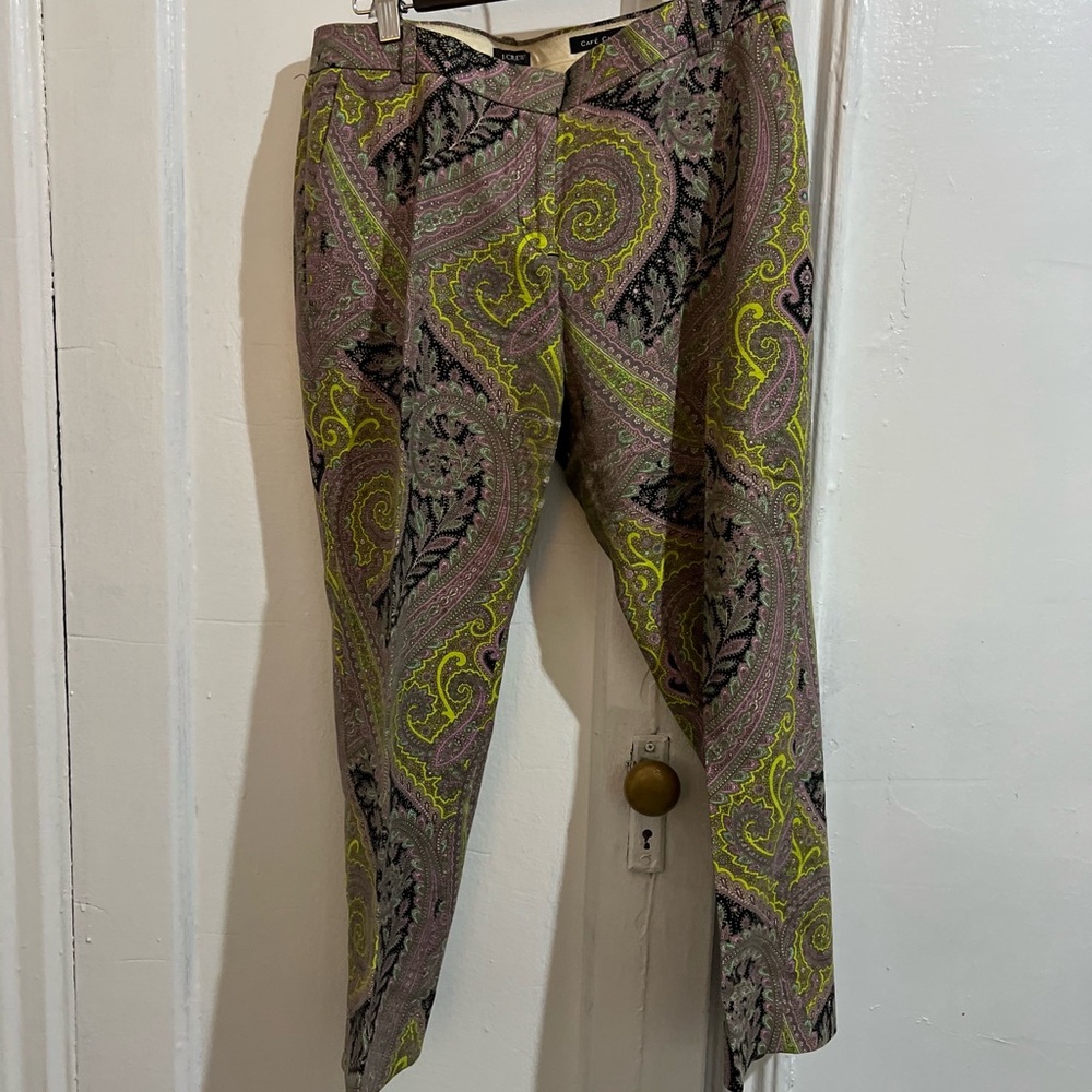 Woman’s J Crew Paisley Patterned Pants
